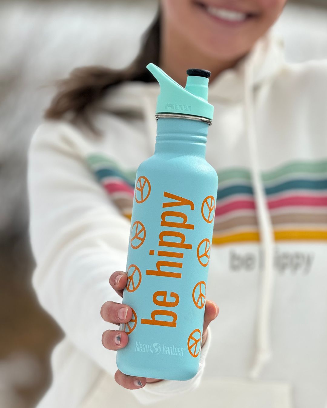 Peace Sign 27oz Water Bottle