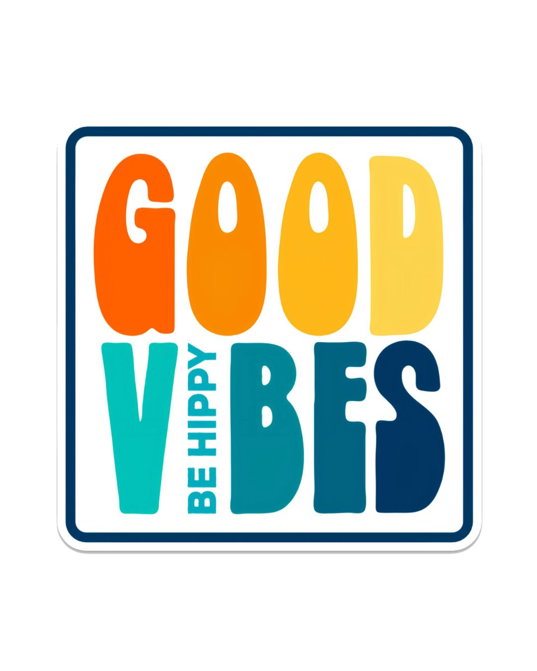 Good Vibes Stacked Sticker
