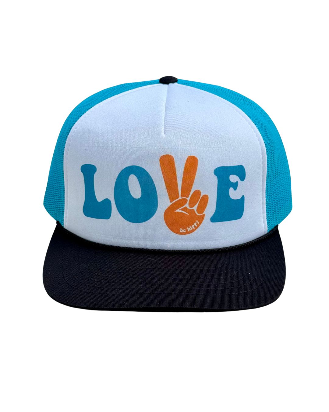 Love Peace Hand Foam Trucker