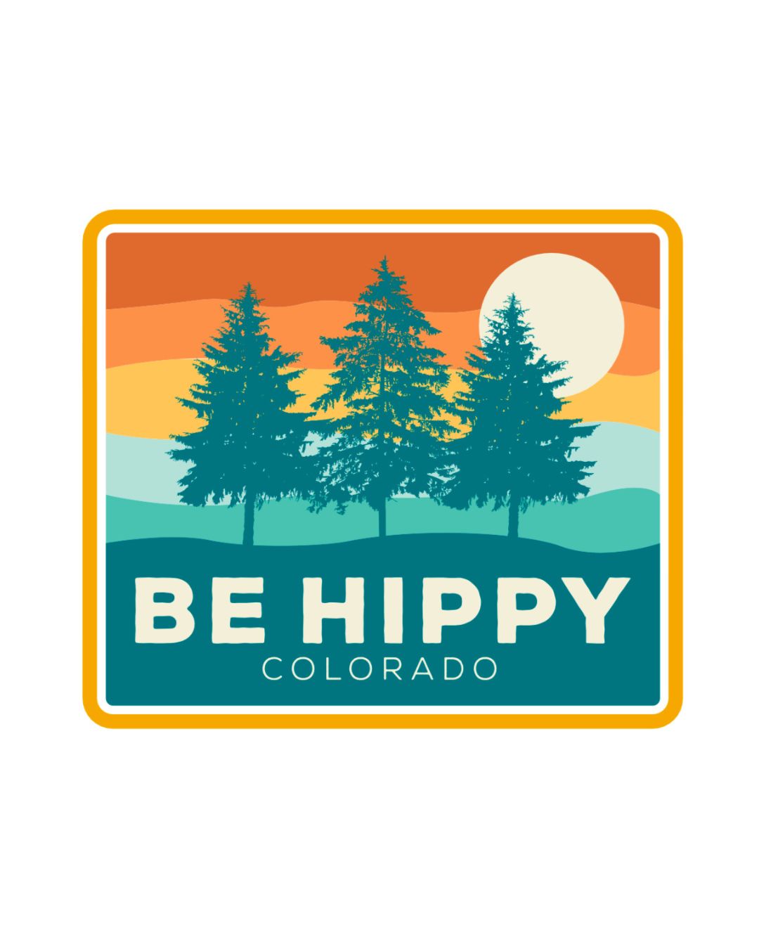 Sunset Pines Sticker