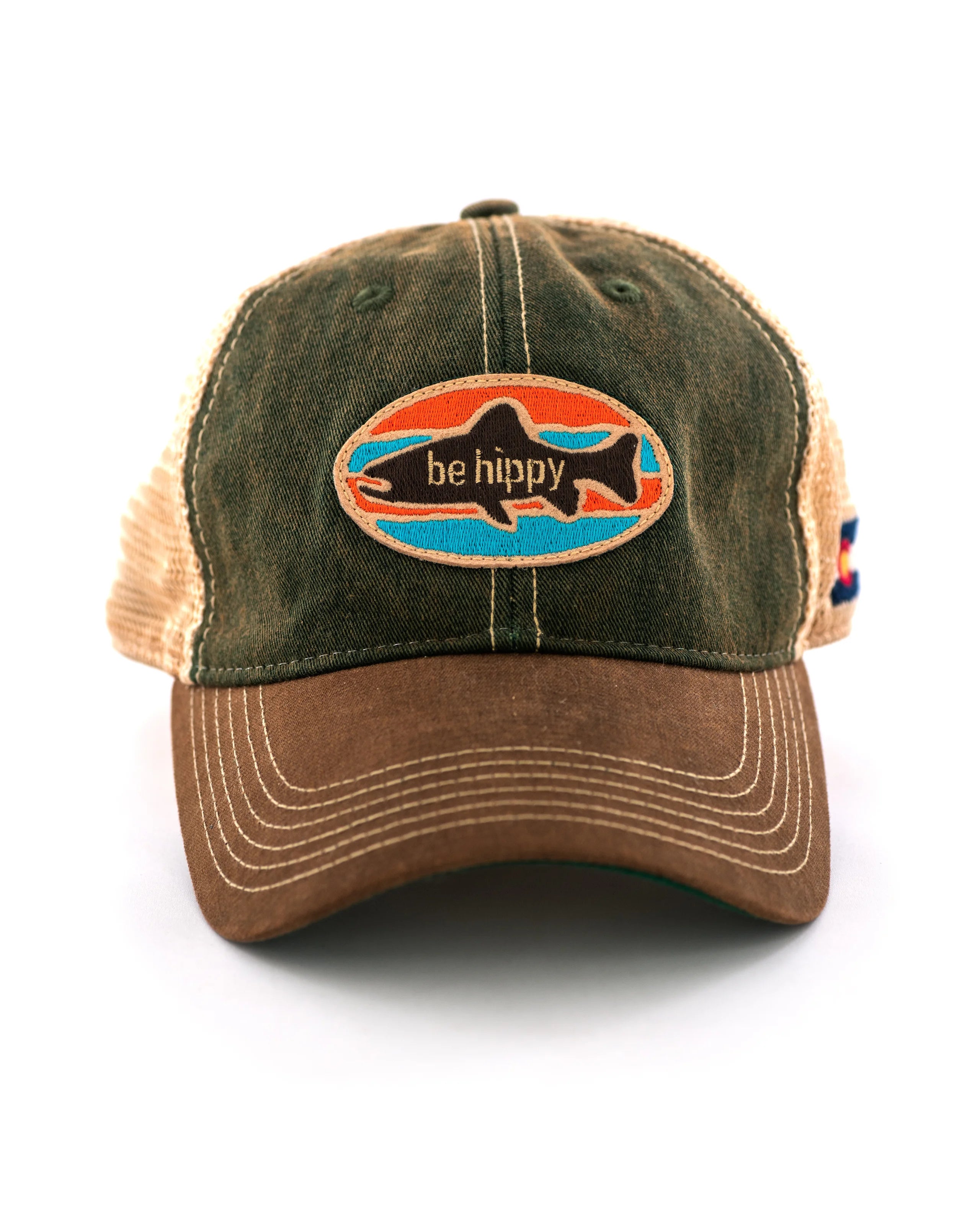 Be Hippy Vintage Fish Green/Brown Hat