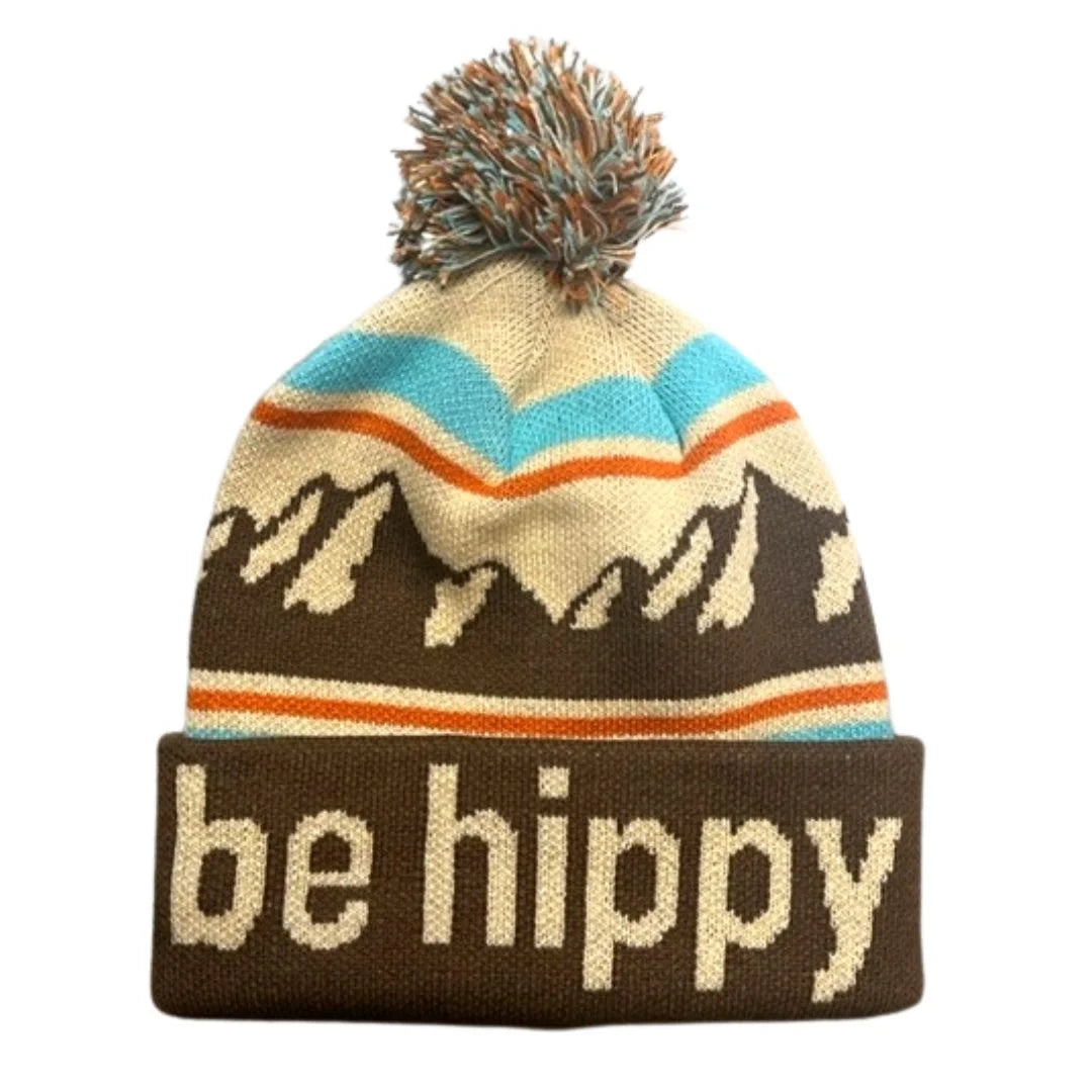 Old School Pom Beanie