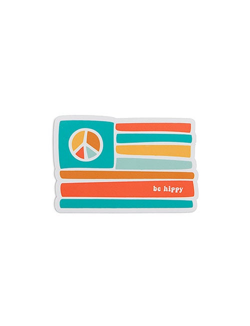 Hippy Flag Sticker