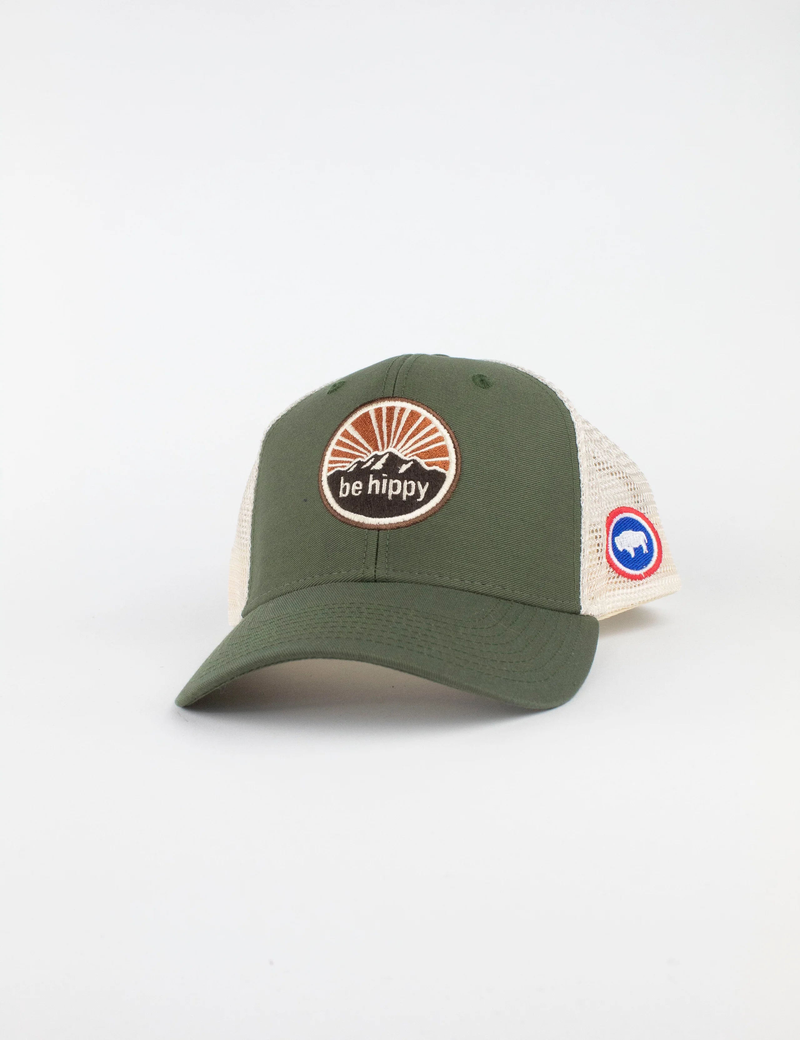 Mountain Trucker Hat – Wyoming Flag