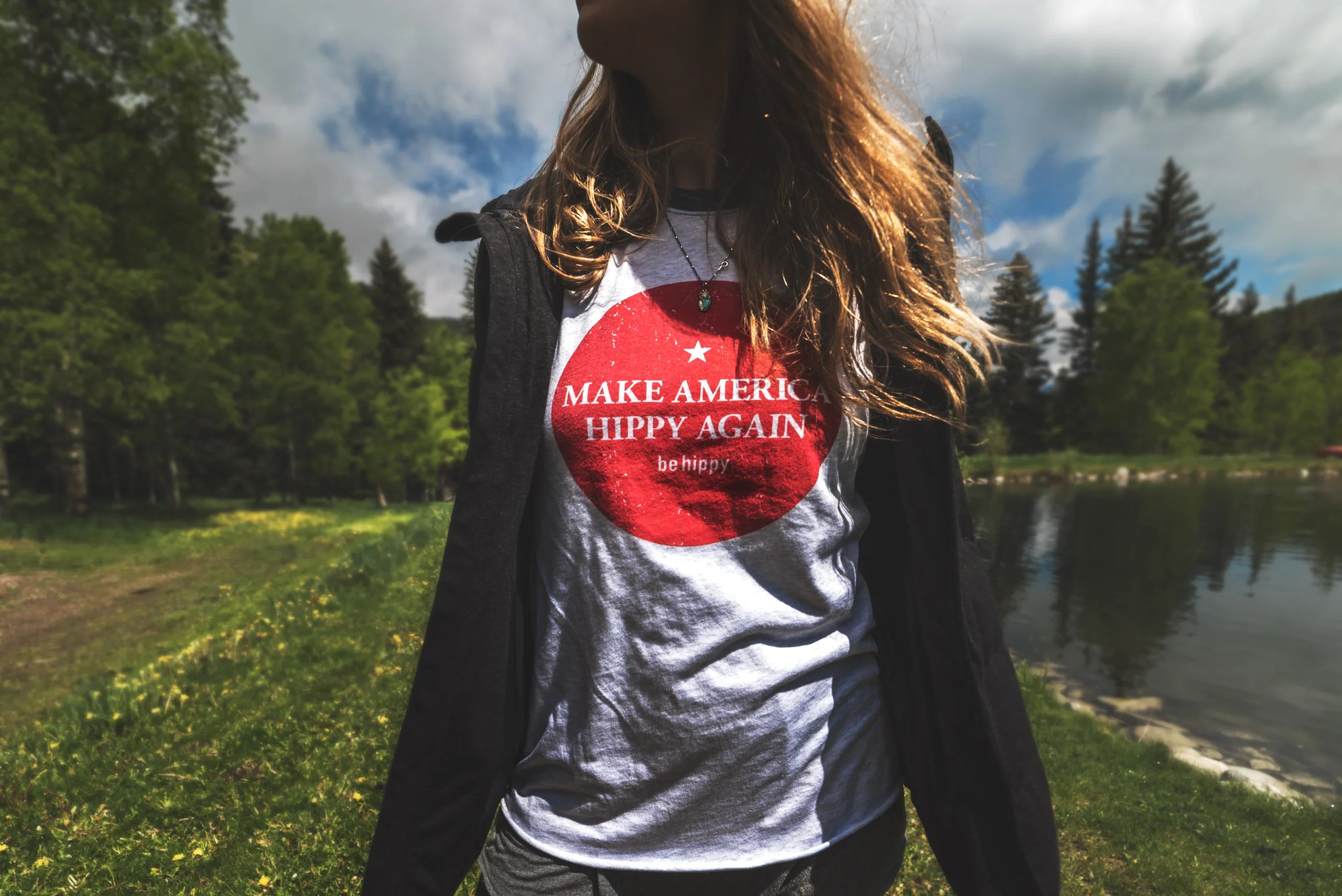 Make America Hippy Baseball Tee