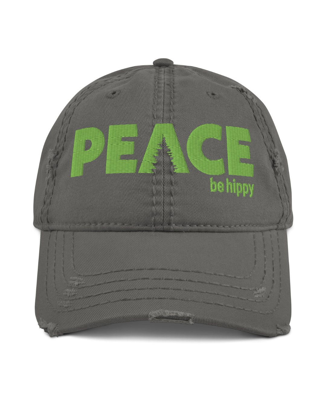 Peace Distressed Dad Hat