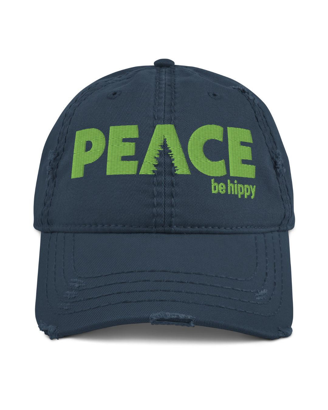 Peace Distressed Dad Hat