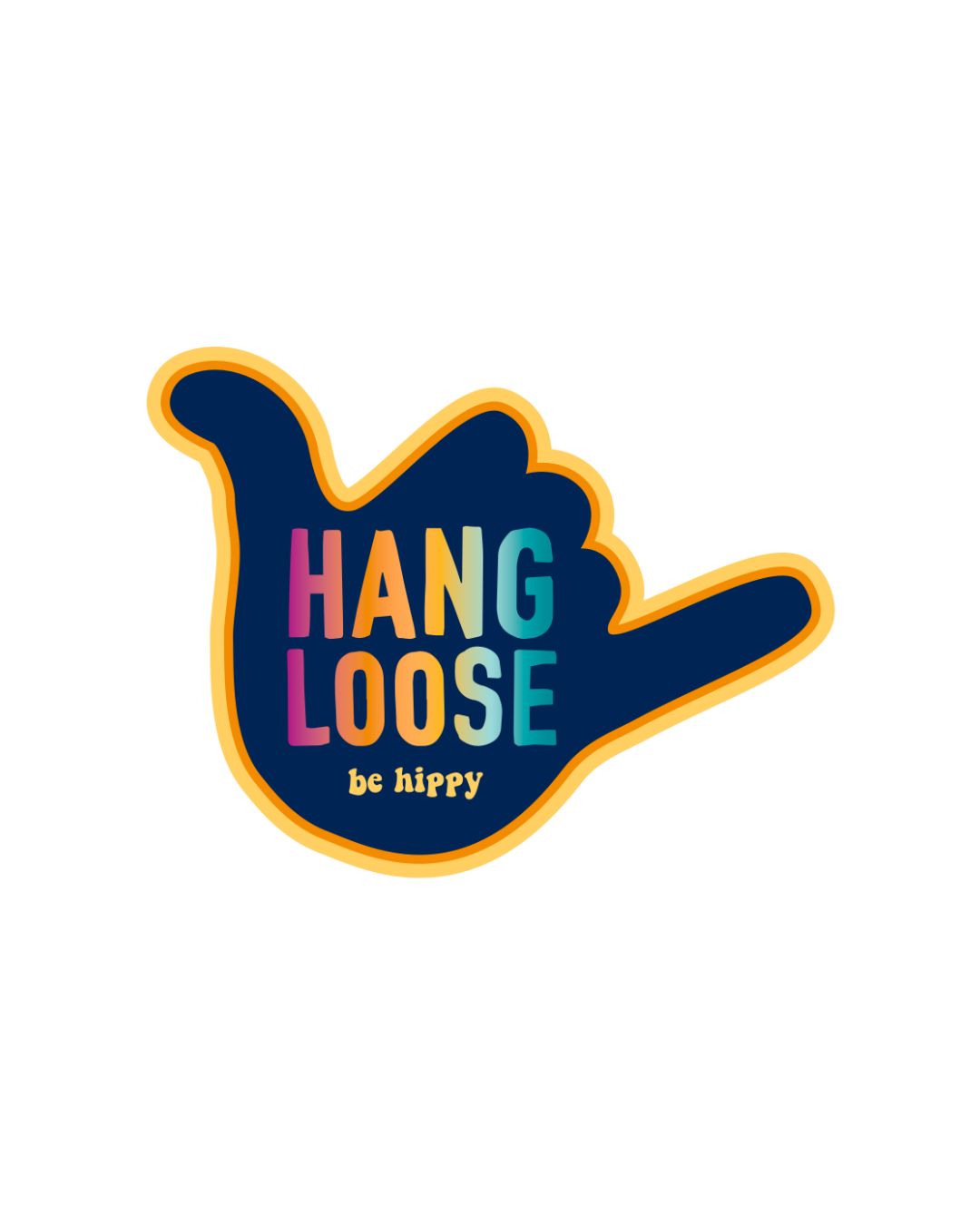 Mini Hang Loose Sticker