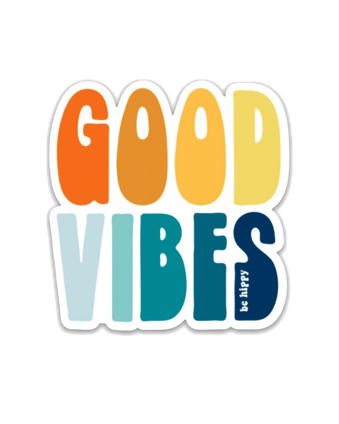 Good Vibes Bubble Stacked Sticker