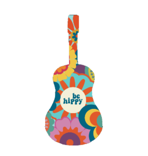 Flower Power Guitar Sticker