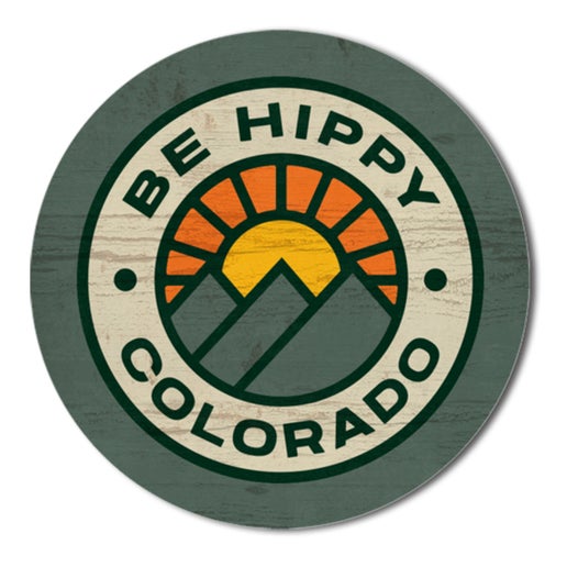 Wood Magnet - Circle Be Hippy Colorado