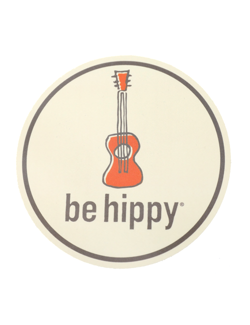 Hippy Guitar Sticker