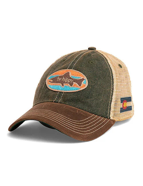 Fish Vintage Green/Brown Hat