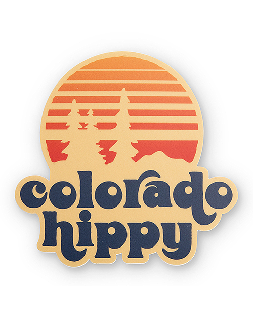 Colorado Hippy Sunset Sticker