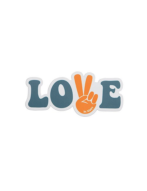Love Peace Hand Sticker