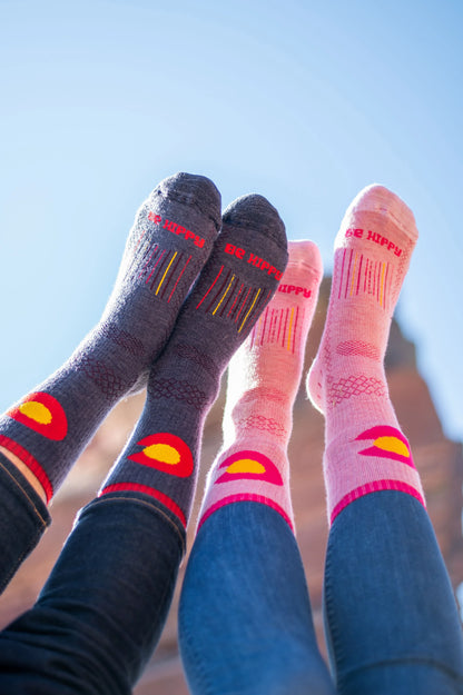 Merino Wool Socks - Pink