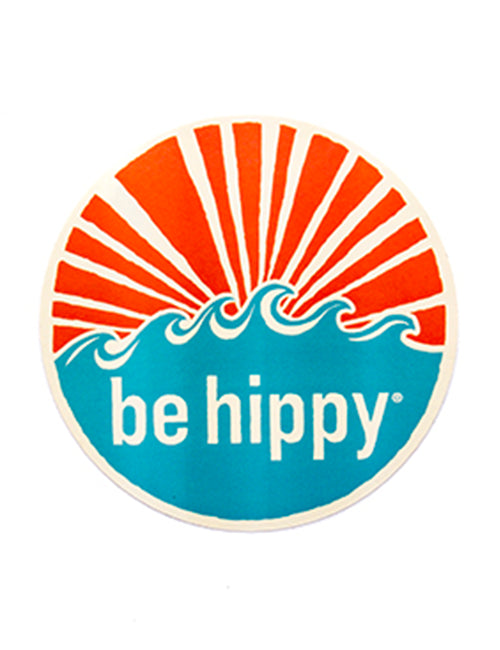Be Hippy Water Sticker