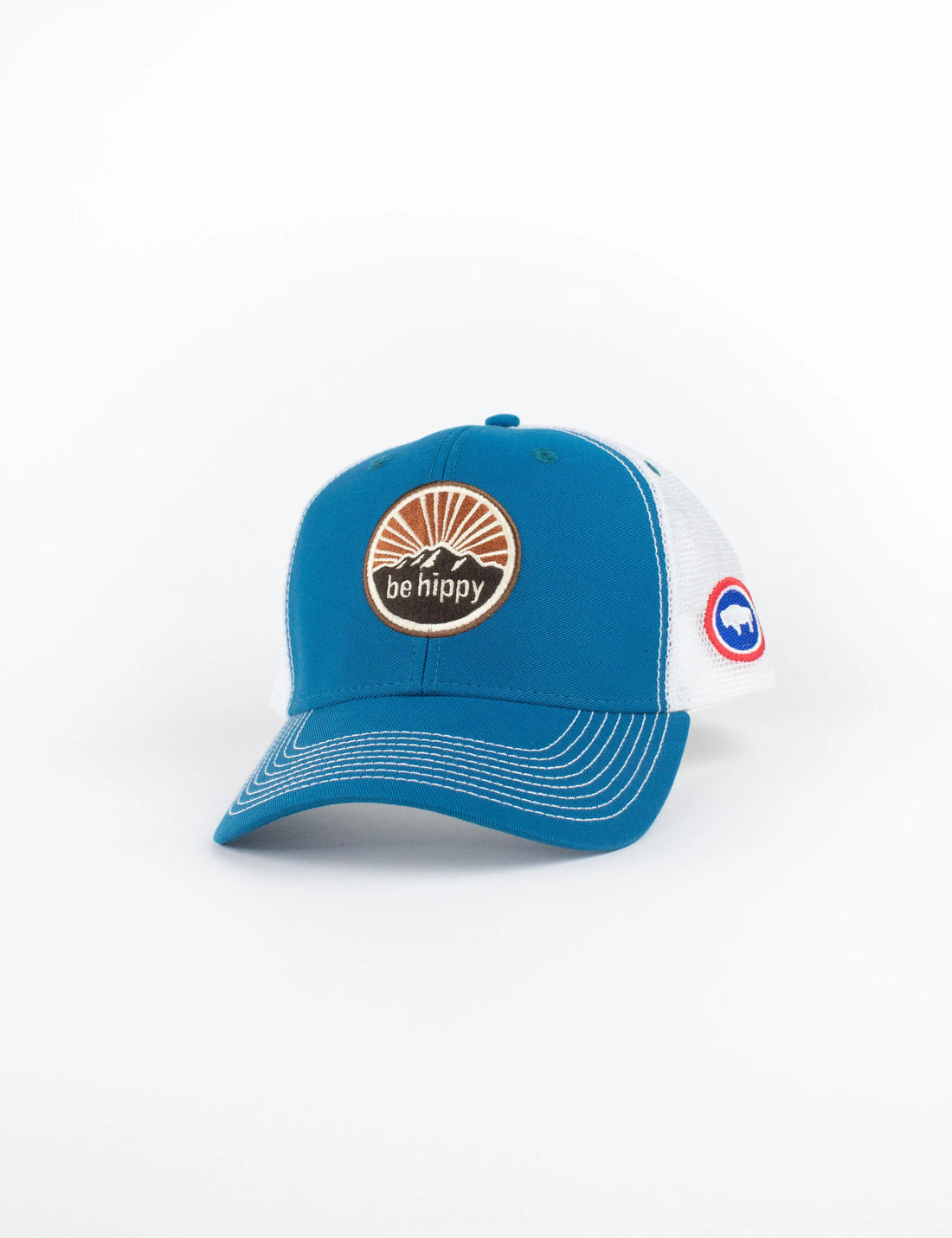 Mountain Trucker Hat – Wyoming Flag