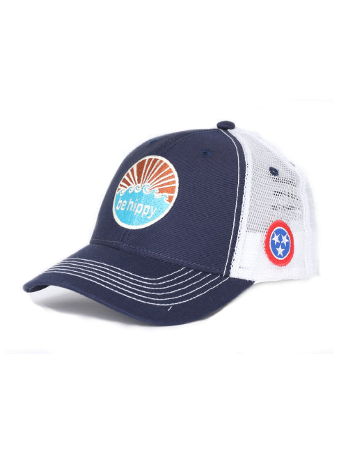 Youth Water Logo Trucker Hat - Tennessee Flag
