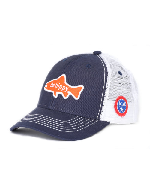 Youth Fish Logo Trucker Hat - Tennessee Flag