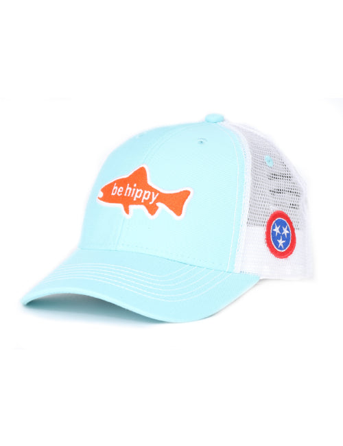 Youth Fish Logo Trucker Hat - Tennessee Flag
