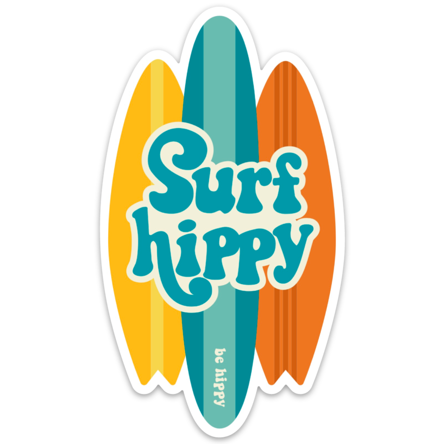 Surf Hippy Sticker