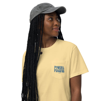 Power to the Peaceful Pocket Tee