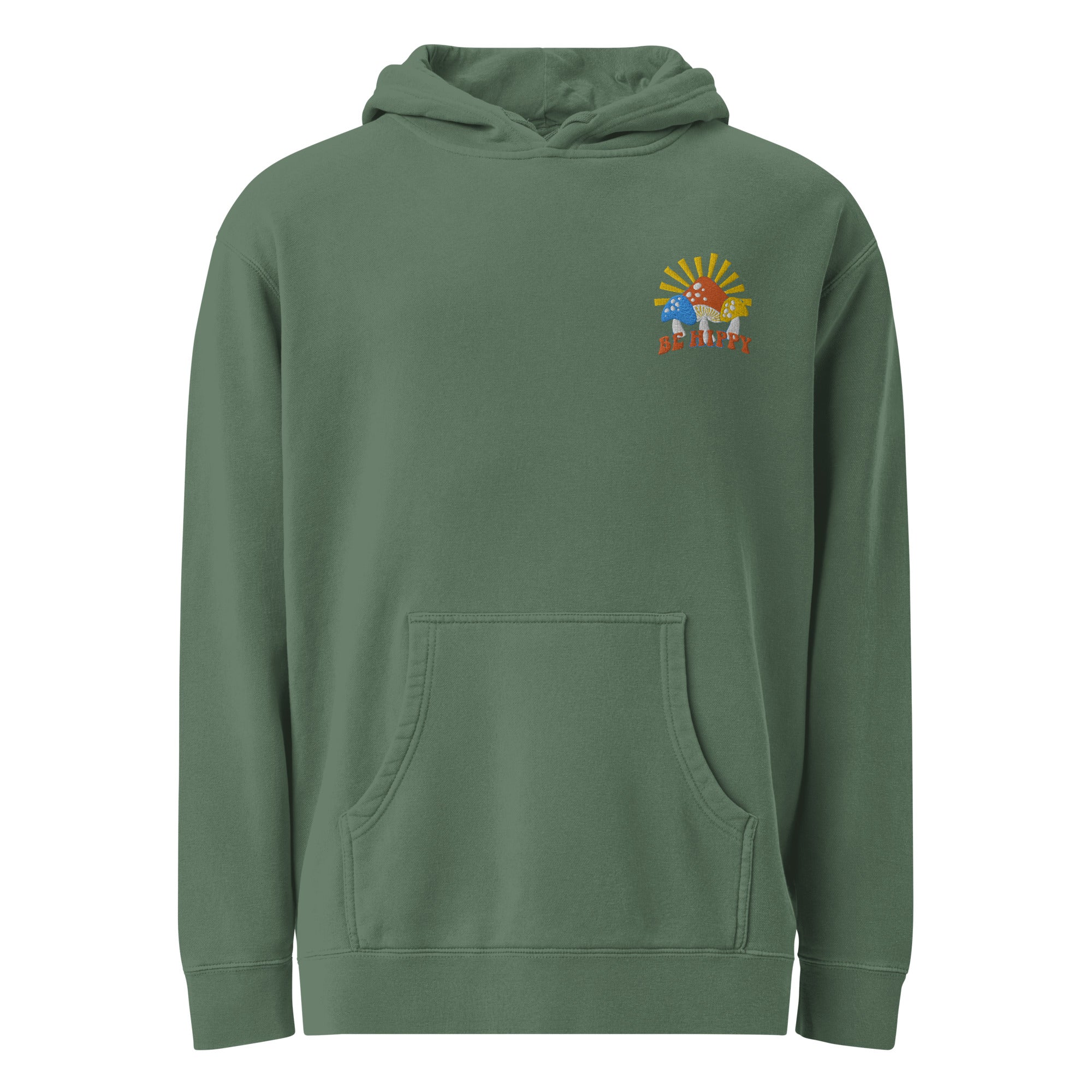 Hippy Mushroom Embroidered Hoodie