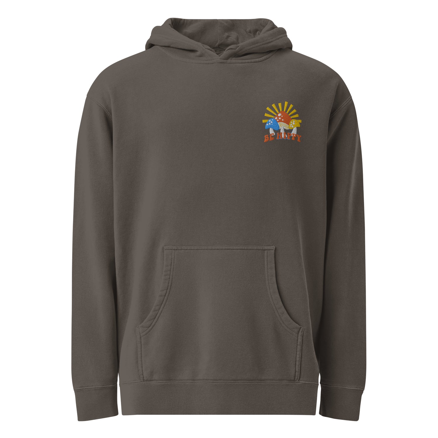 Hippy Mushroom Embroidered Hoodie