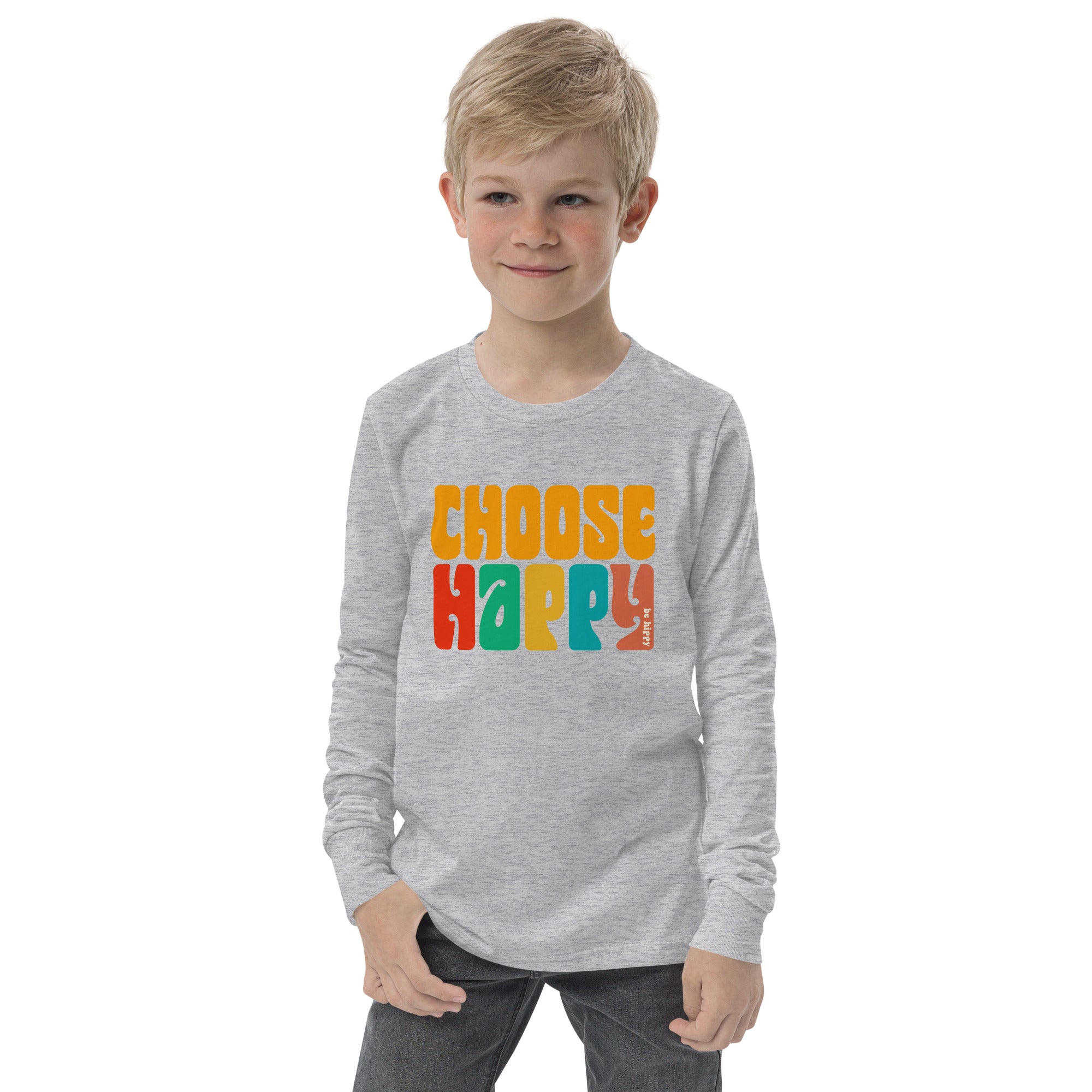 Youth Choose Happy Long Sleeve Tee