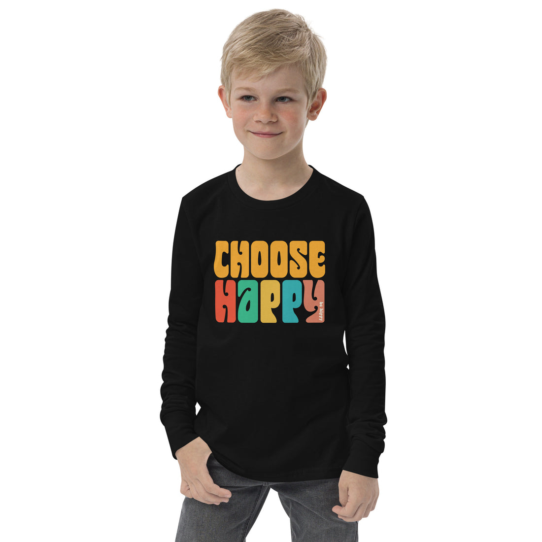 Youth Choose Happy Long Sleeve Tee