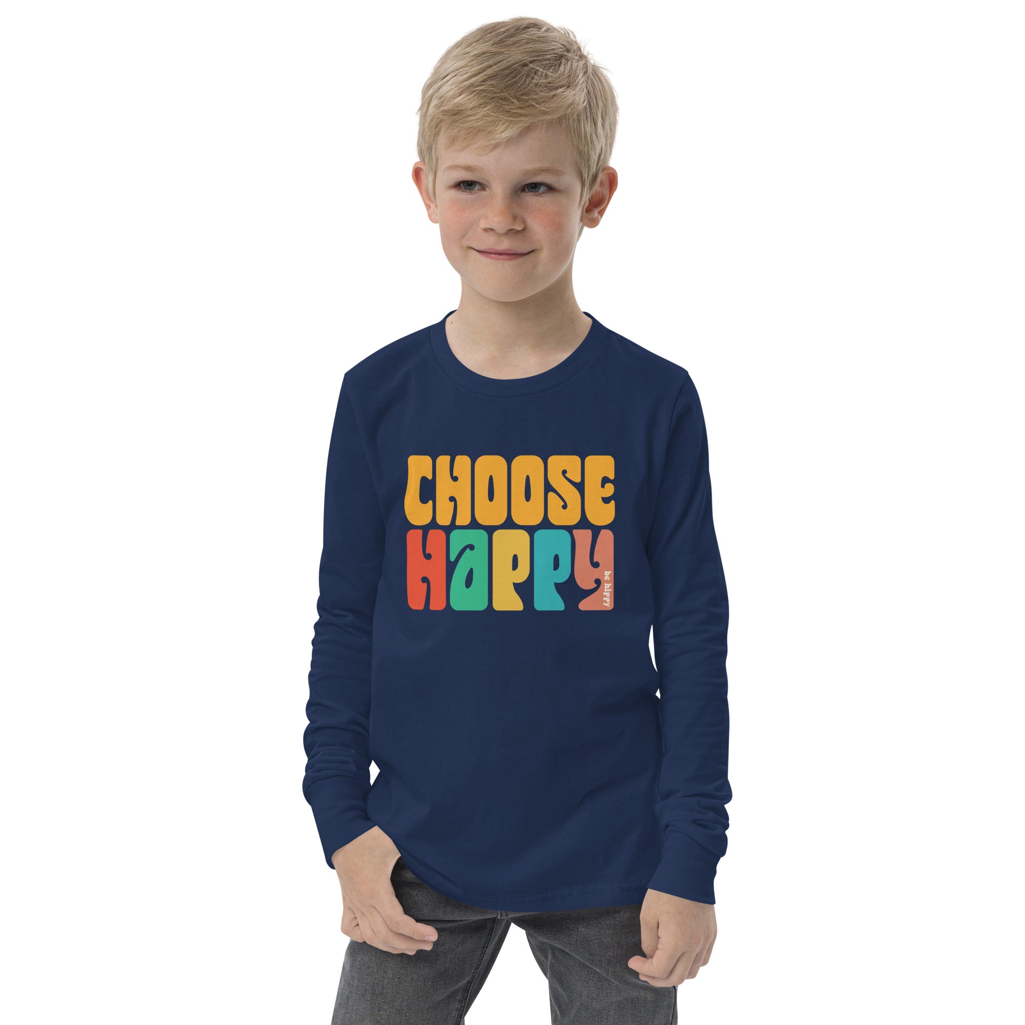 Youth Choose Happy Long Sleeve Tee