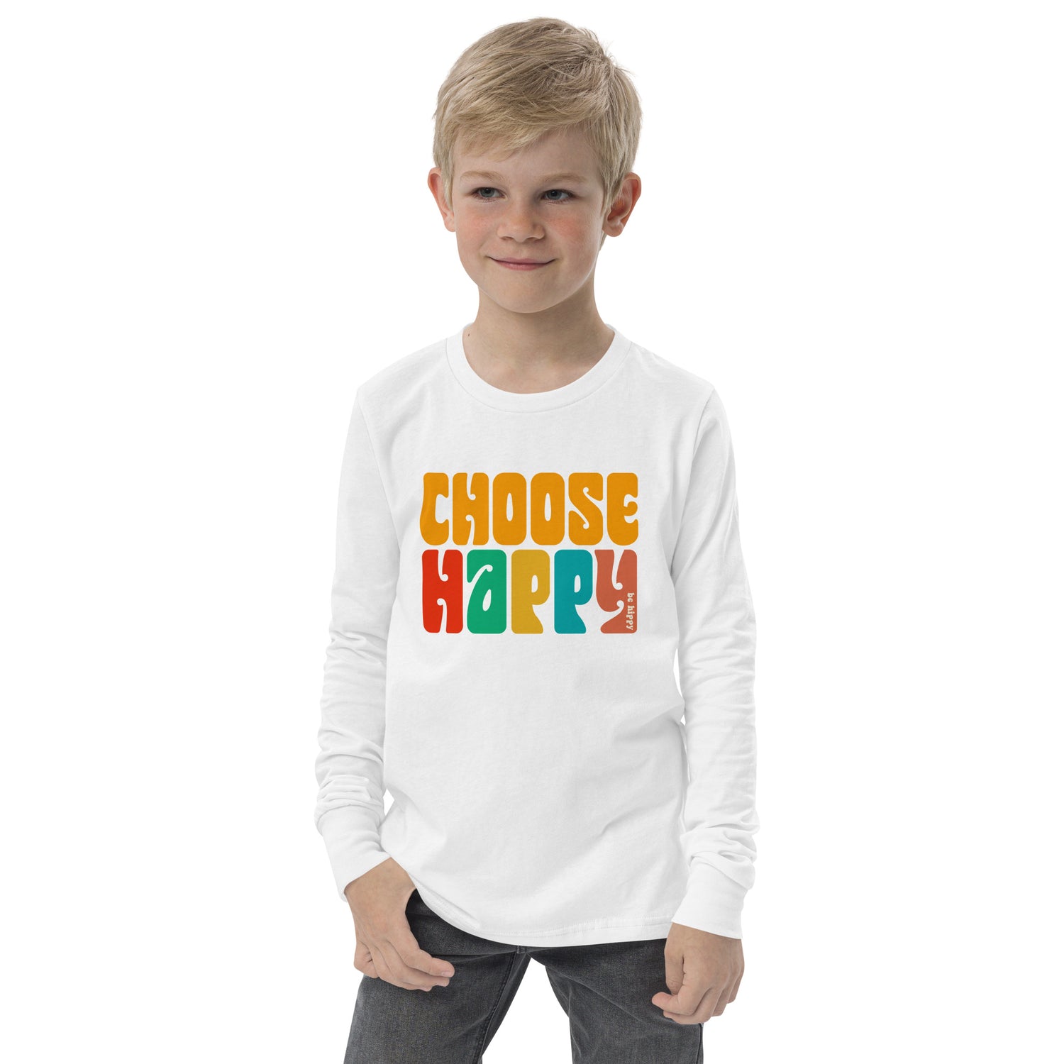 Youth Choose Happy Long Sleeve Tee